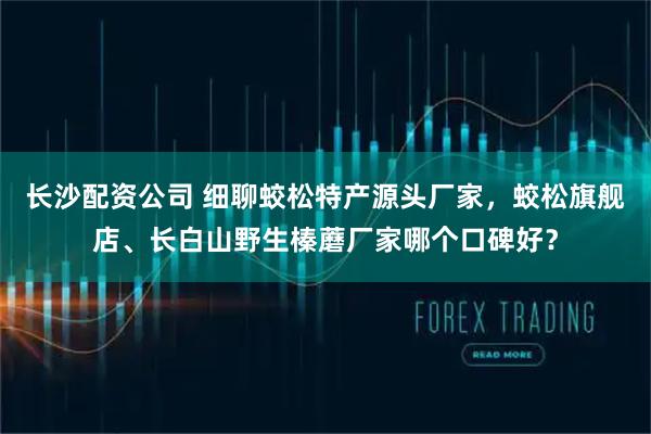 长沙配资公司 细聊蛟松特产源头厂家，蛟松旗舰店、长白山野生榛蘑厂家哪个口碑好？